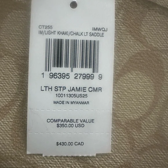 Coach Tan and Cream Signature Crossbody Bag - Picture 6 of 6